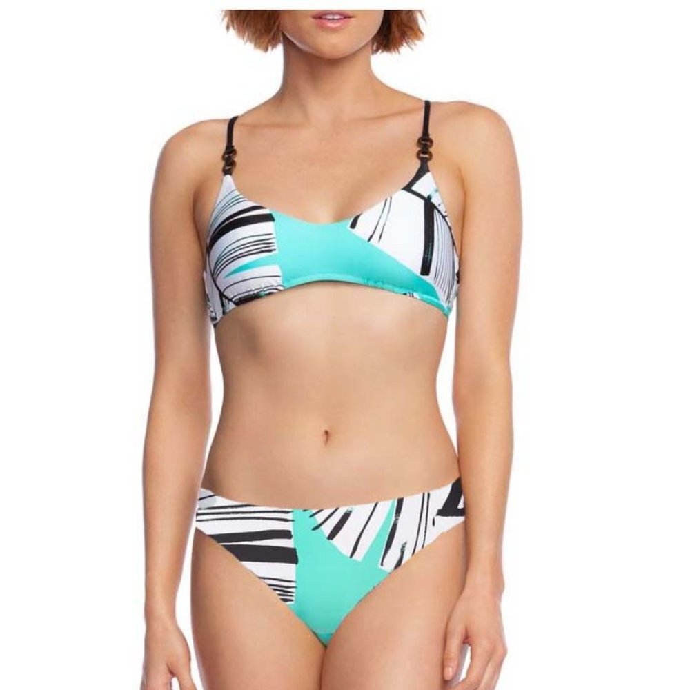 NWT Trina Turk Copacabana Bralette Top & Bikini Bottom Set 6